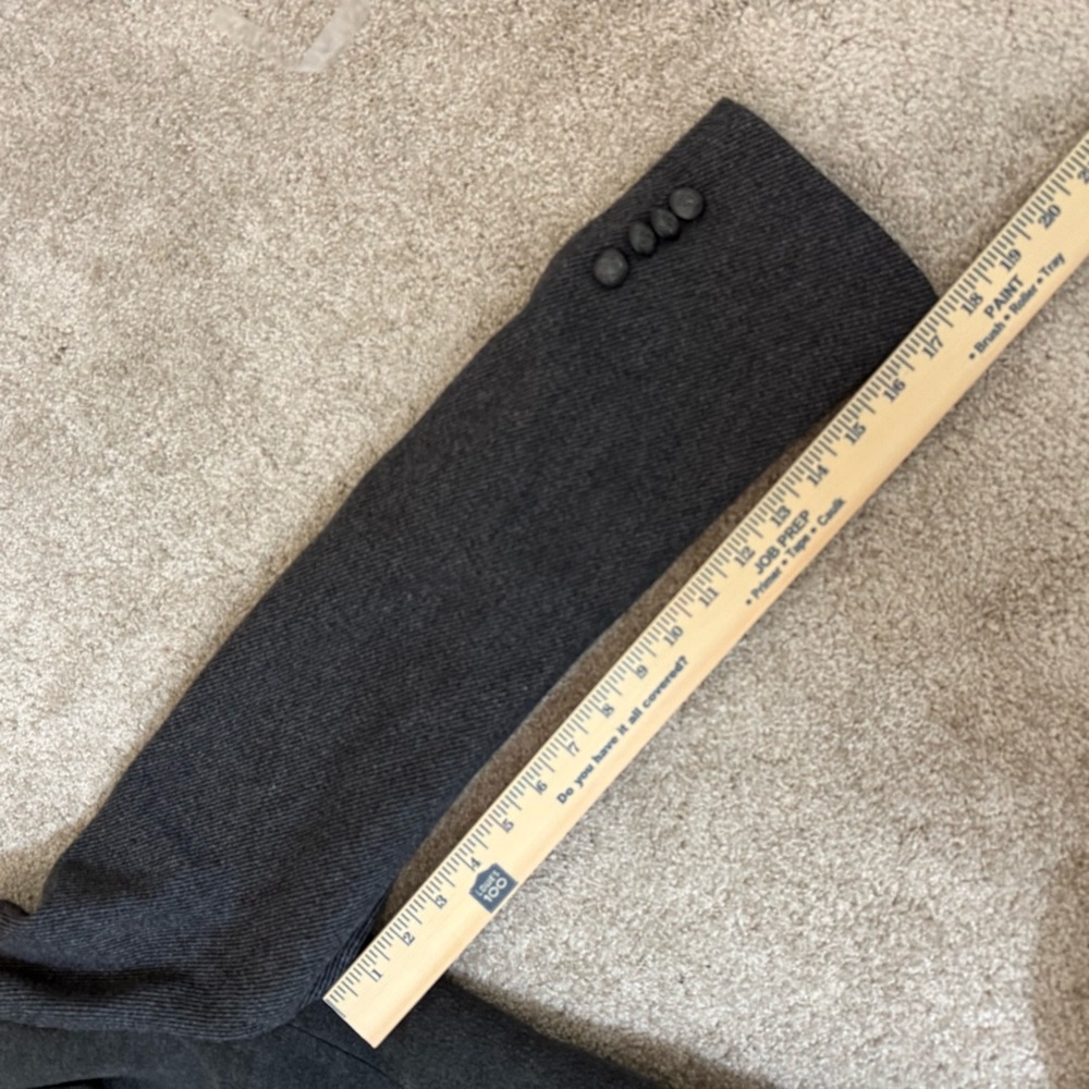 Charcoal Double-Breasted Pea‎ Coat - Picture 13 of 13